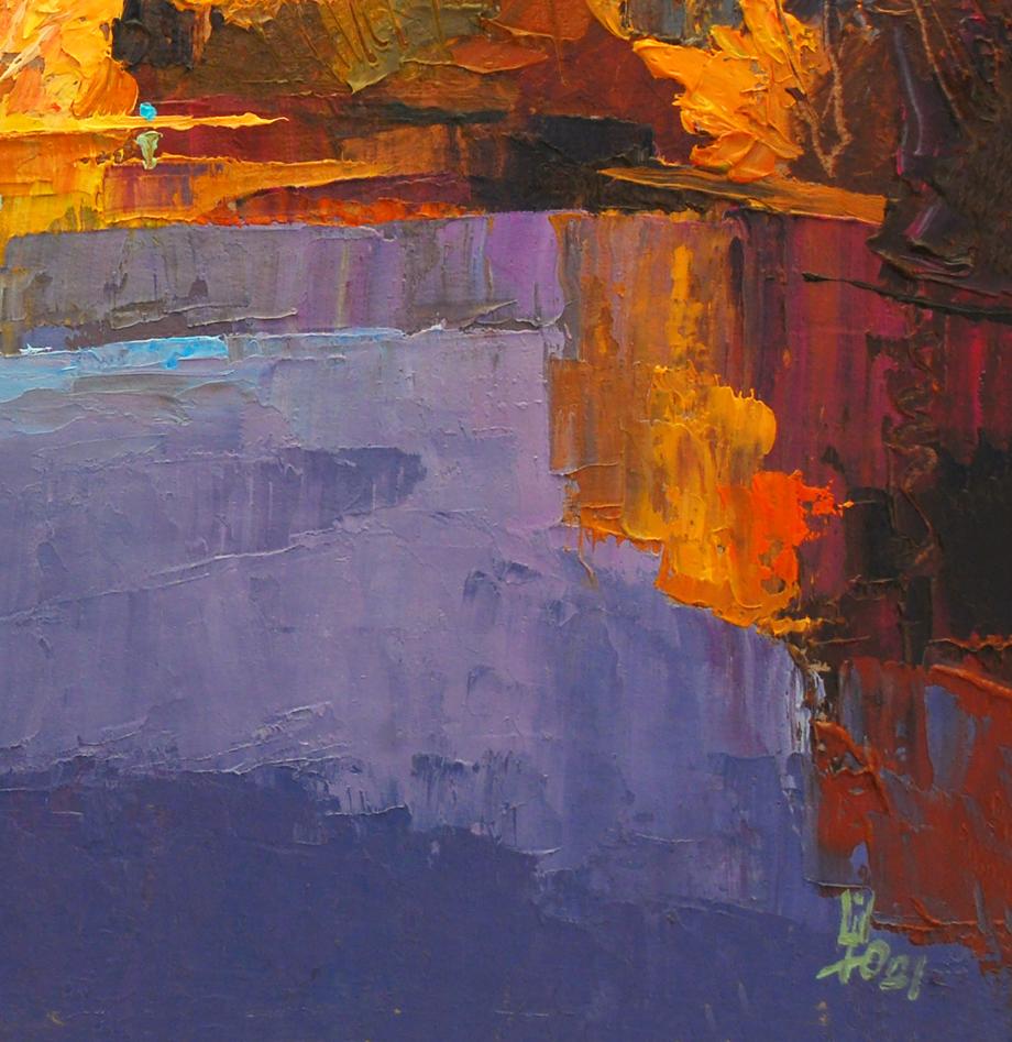 Oil painting Autumn on Psli Egor Shvachunov