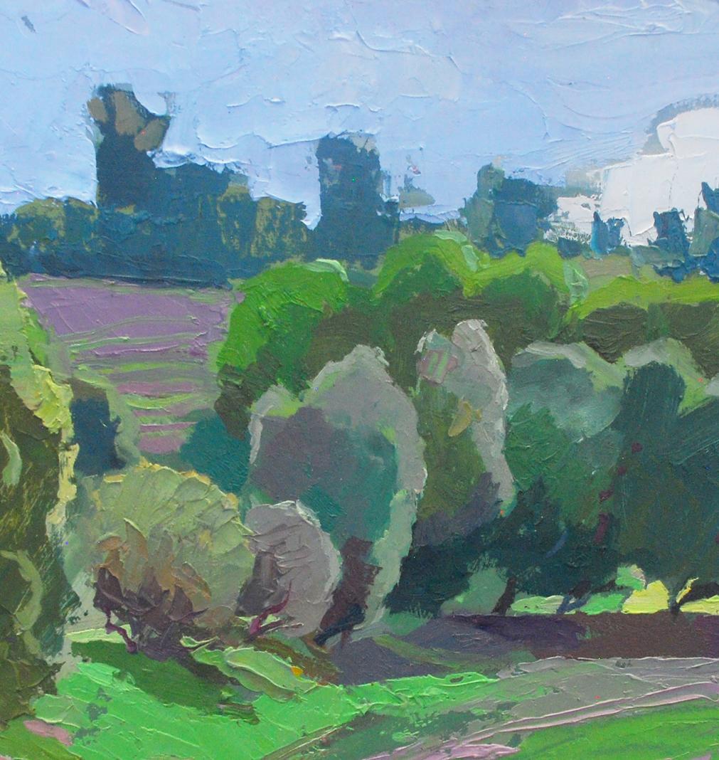 Oil painting Spring on Obolon Egor Shvachunov