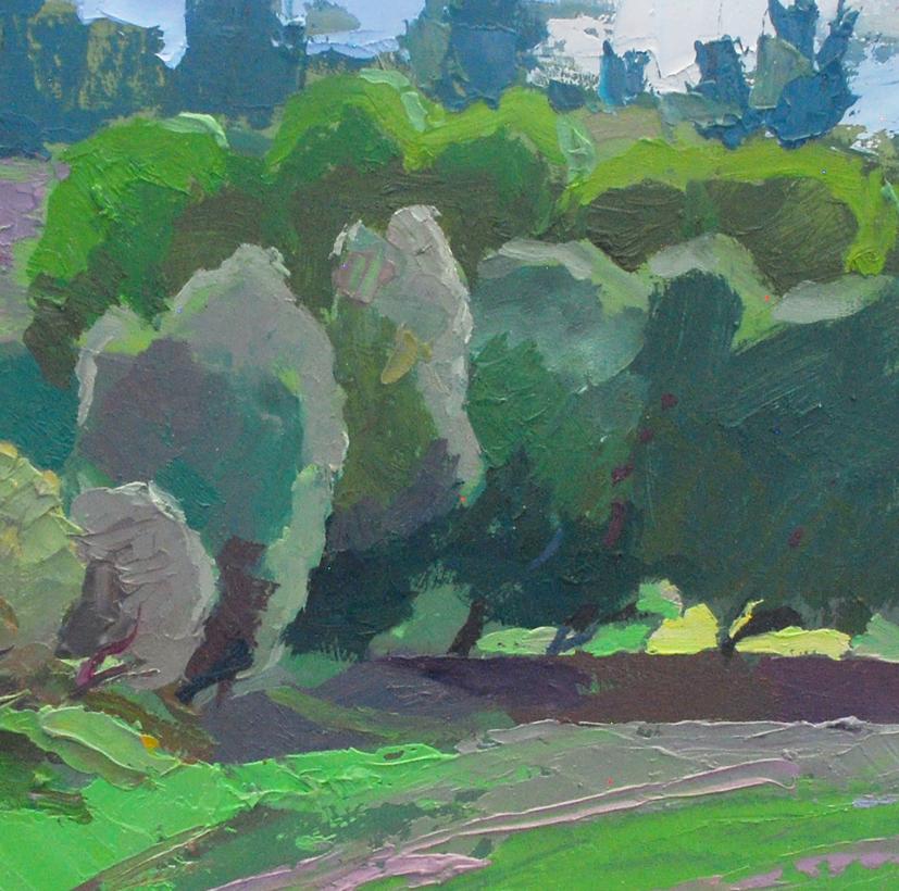 Oil painting Spring on Obolon Egor Shvachunov