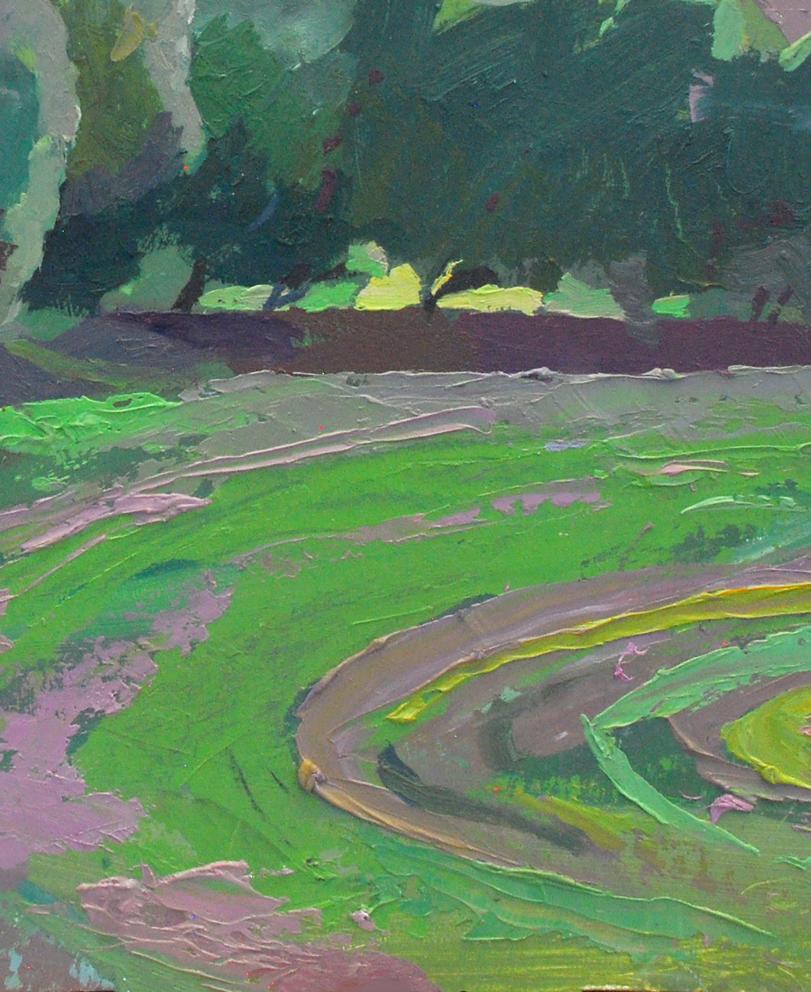 Oil painting Spring on Obolon Egor Shvachunov