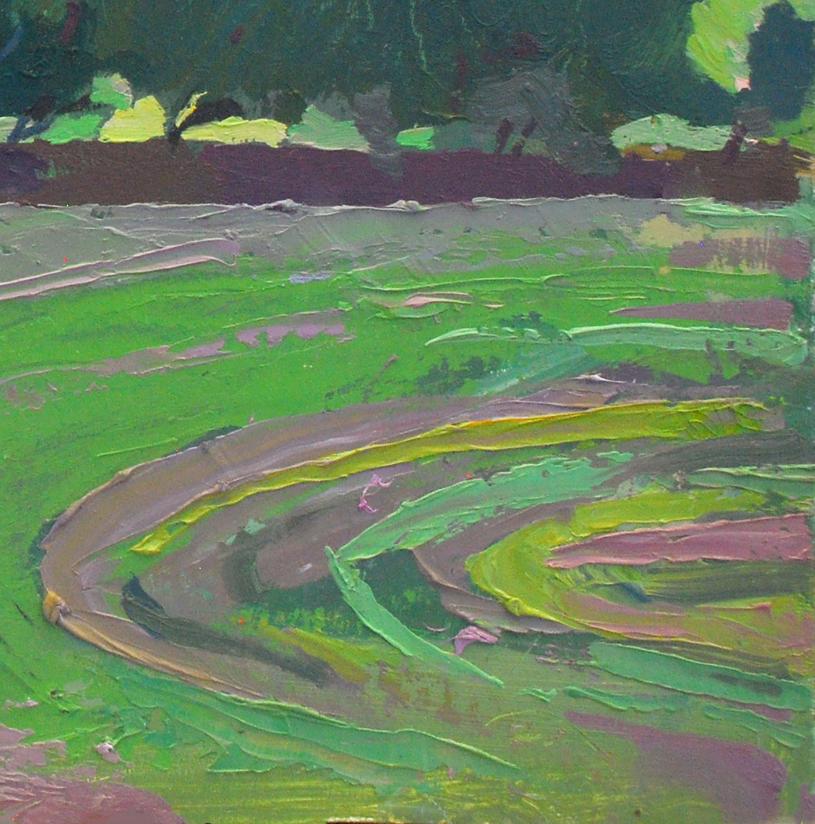 Oil painting Spring on Obolon Egor Shvachunov