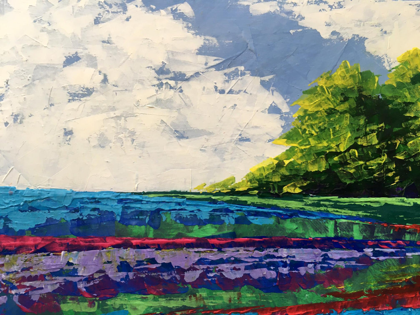 Oil painting Twilight Forestscape V. Zadorozhnya