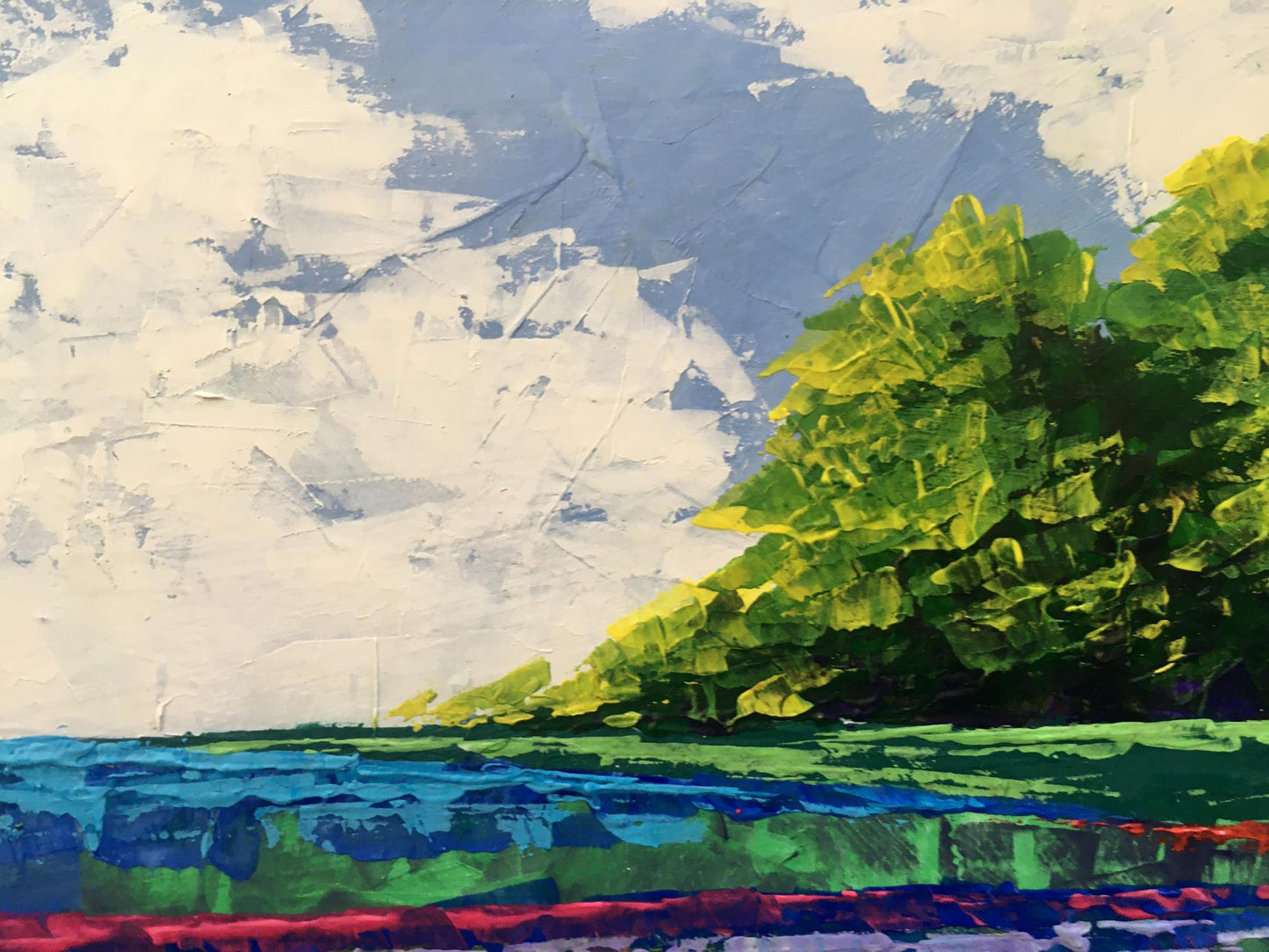 Oil painting Twilight Forestscape V. Zadorozhnya