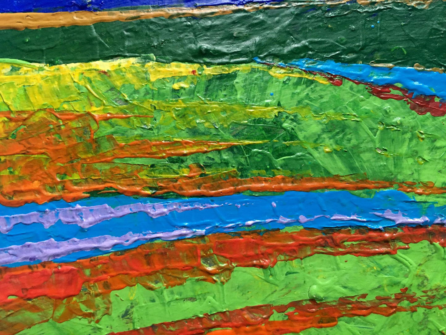 Oil painting Summer Sunlight on the Mountains V. Zadorozhnya