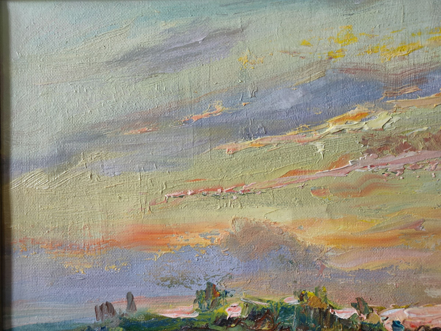 Oil painting Evening