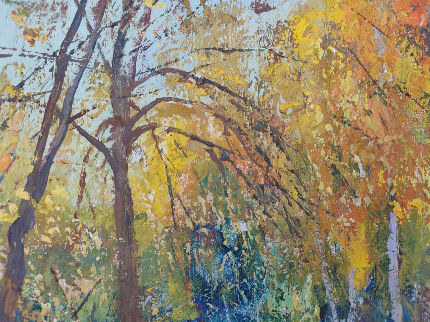 Oil Painting Autumn Nature Landscape