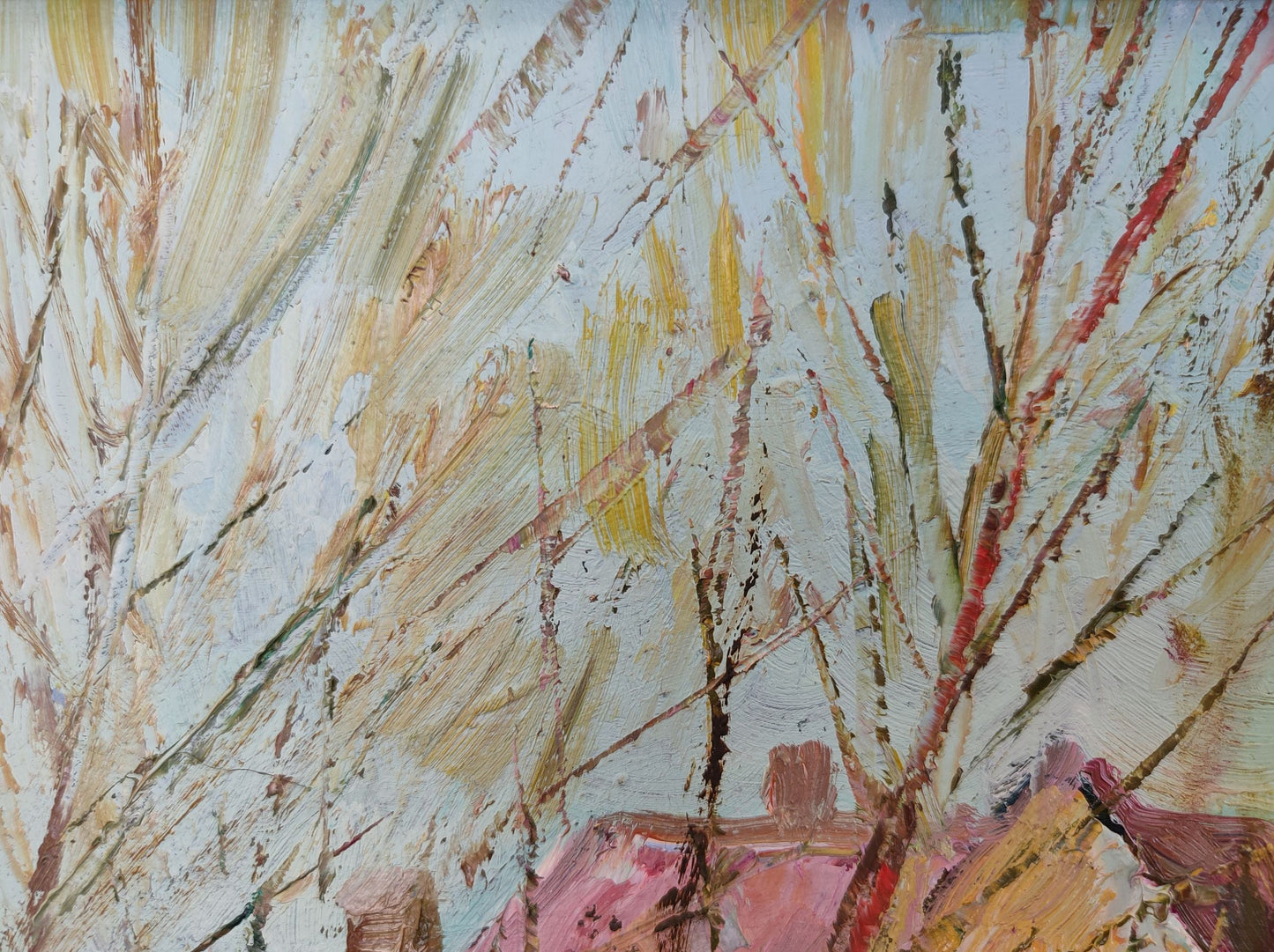 V. V. Mishurovsky's Oil Painting: Transporting Viewers to an April Day in the Countryside