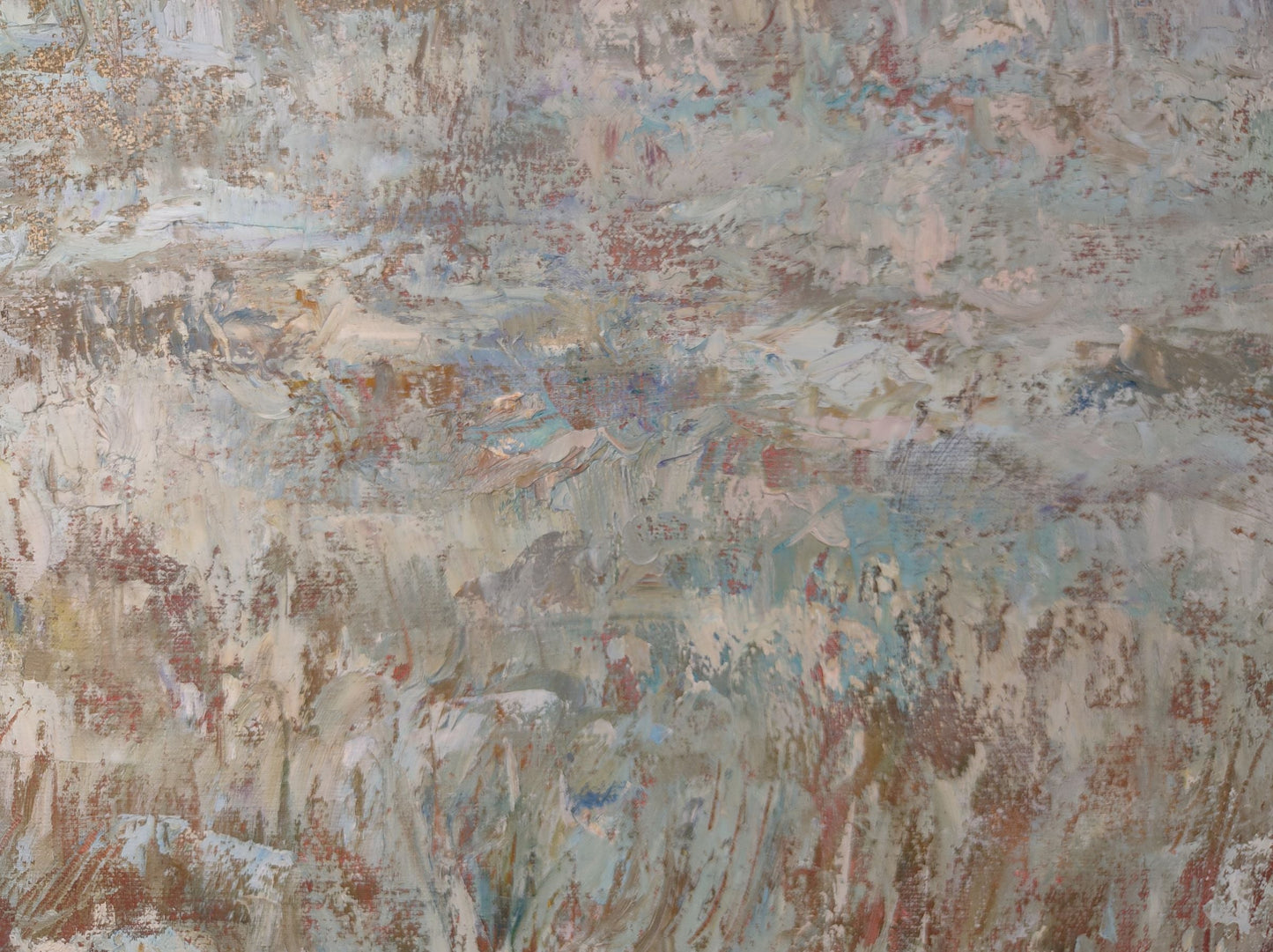 Oil Painting Winter Nature Landscape
