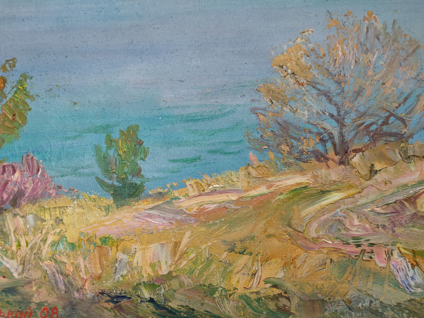 The vastness of the sea is brilliantly portrayed in V. V. Mishurovsky's oil painting