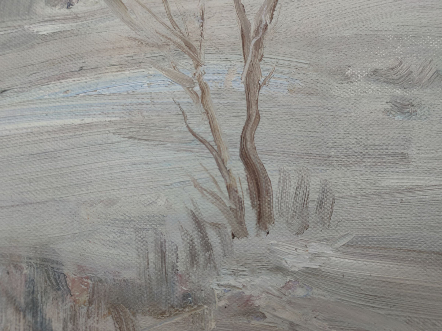 V. V. Mishurovsky's oil rendition of a winter road