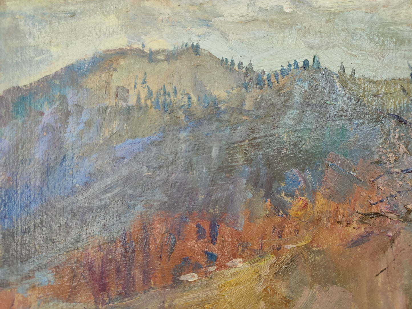 Oil Painting Village Landscape