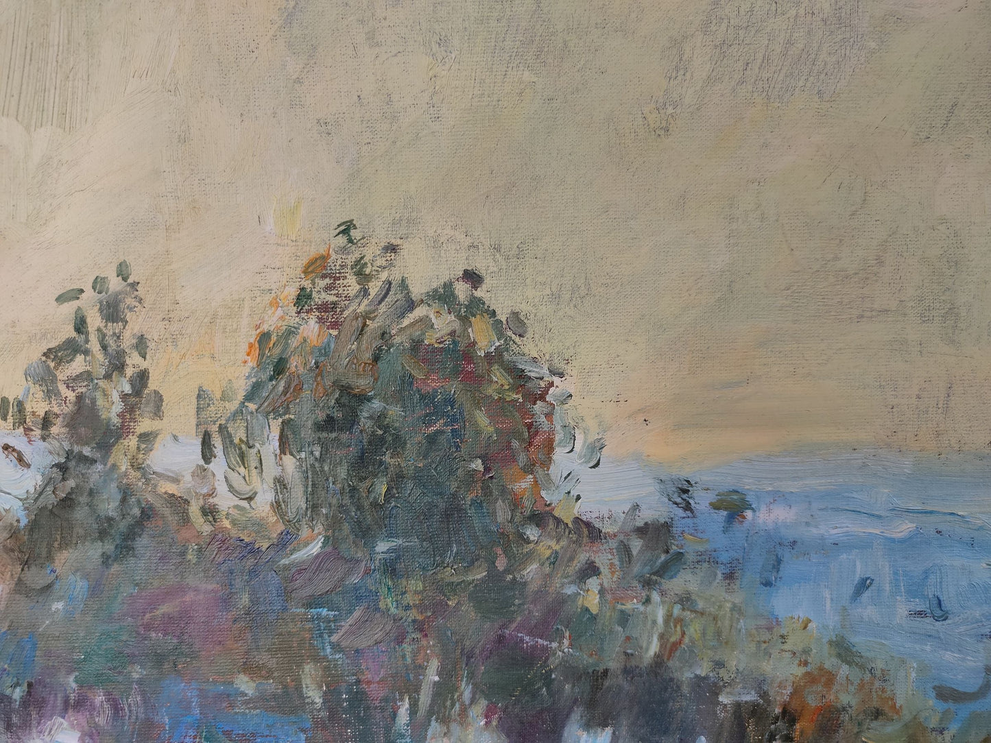 V. V. Mishurovsky's rendition of the morning scene in oil painting