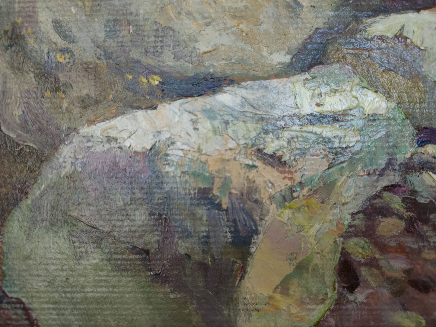 Oil Painting River Landscape