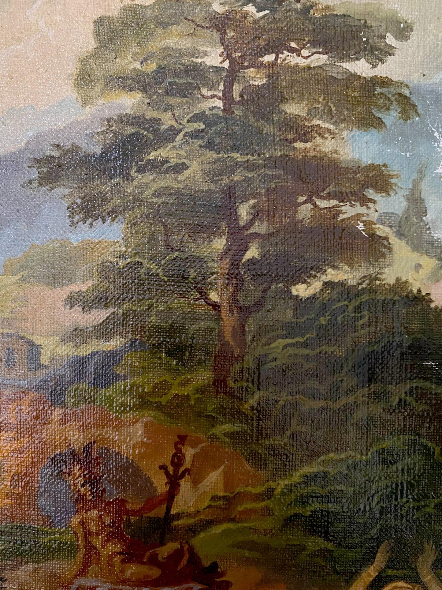 oil forest painting