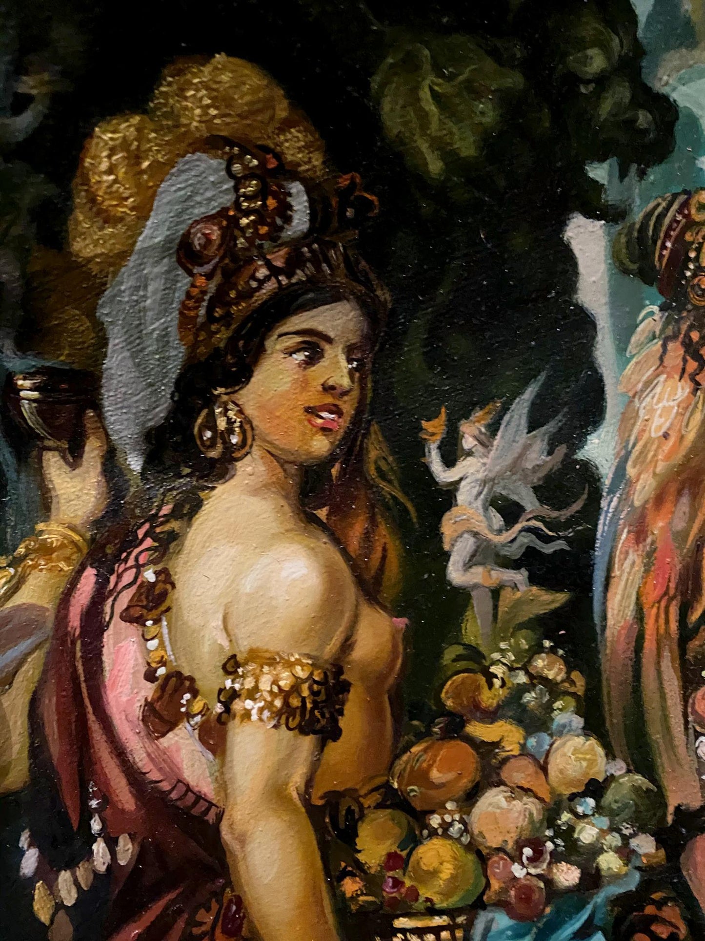 oil girl painting