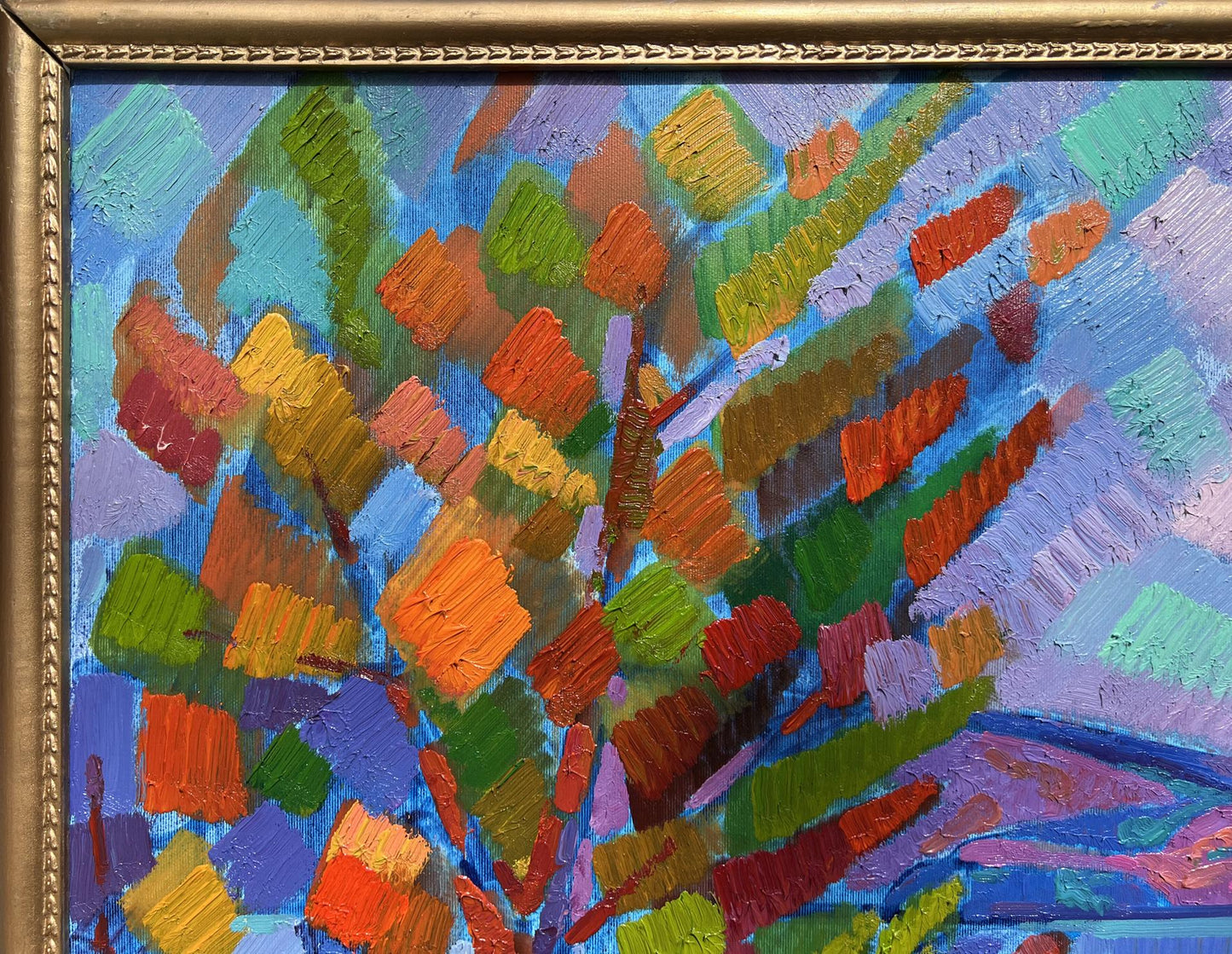 Abstract oil painting