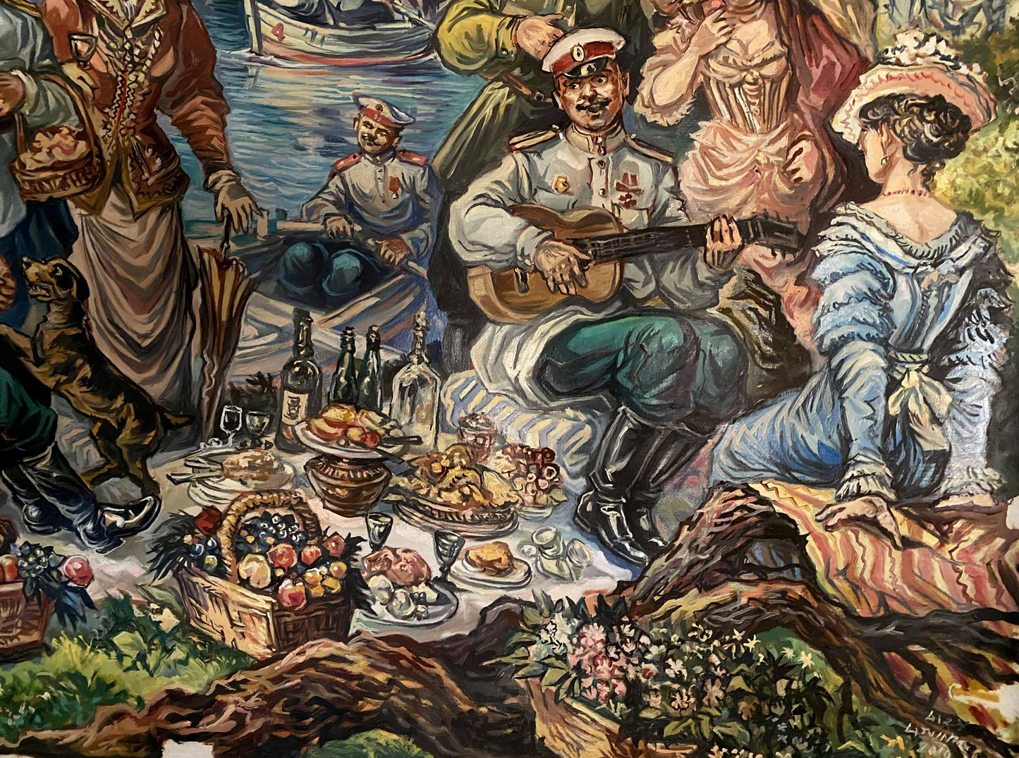 oil people painting