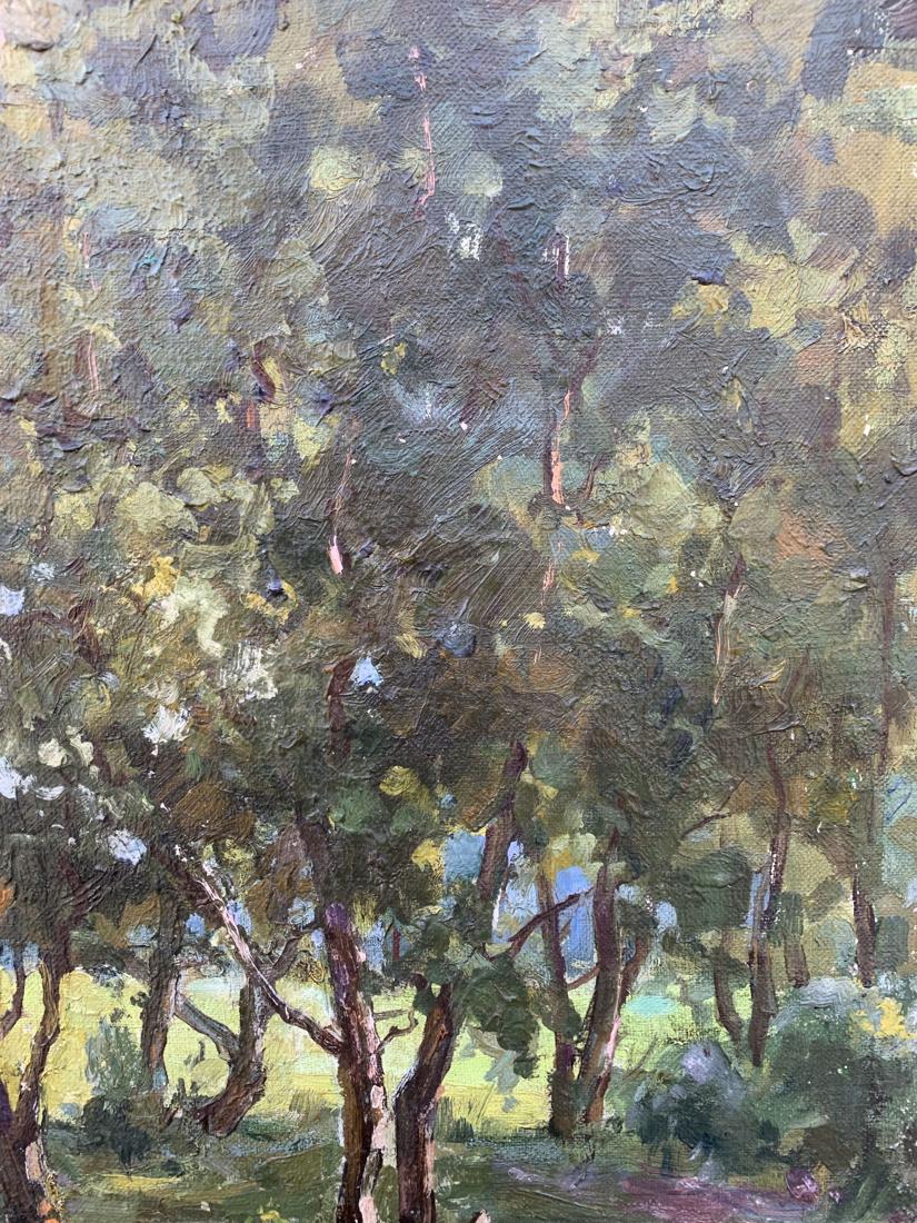 Oil painting Between the trees V. Shcherban