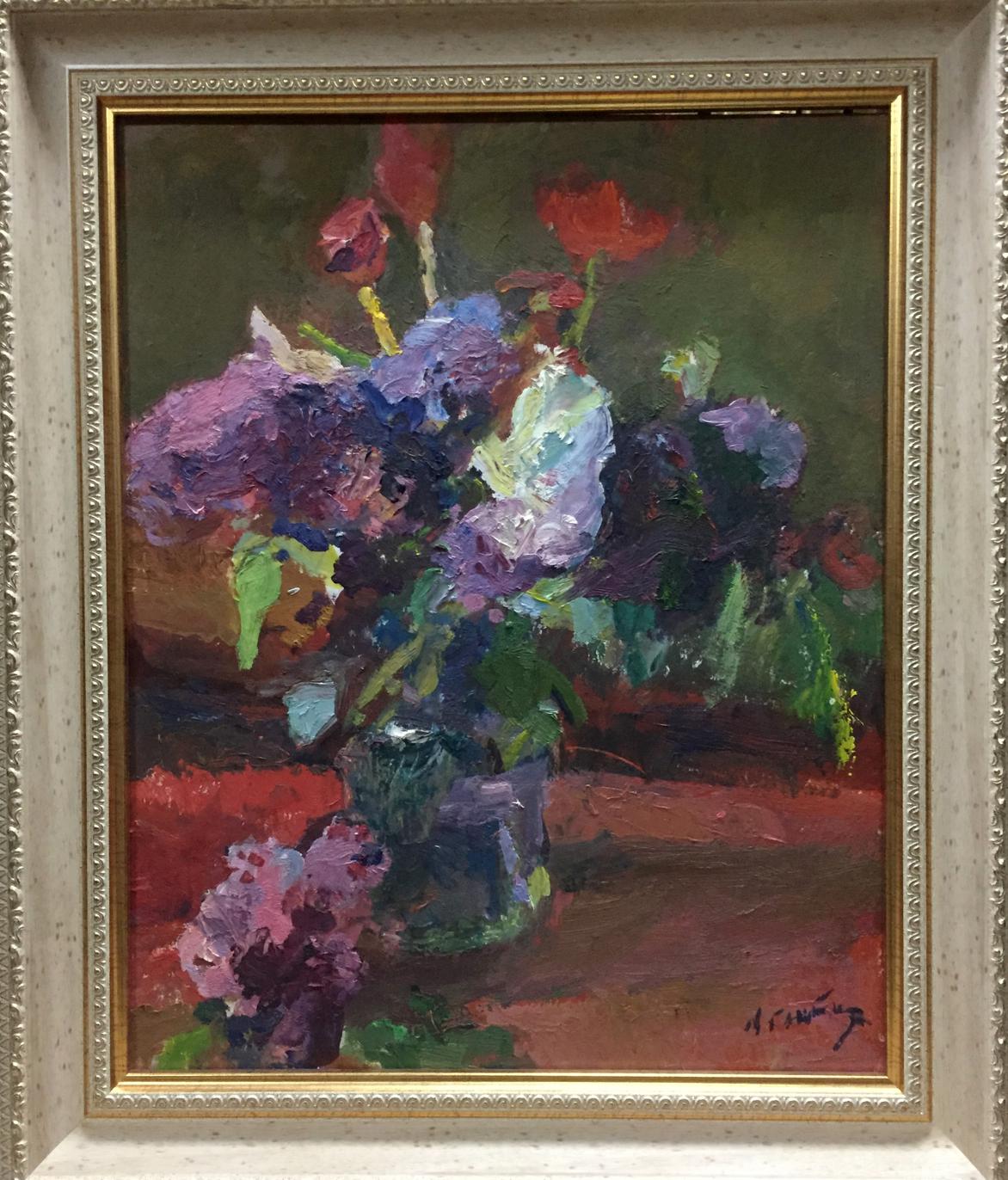 Oil painting Flowers Moses Faybovich Gantman