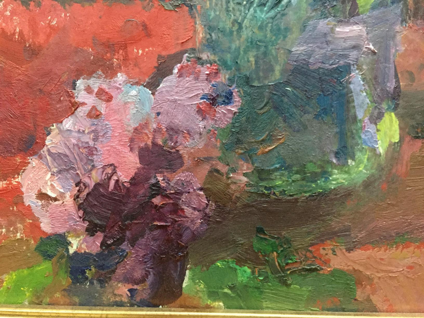 Oil painting Flowers Moses Faybovich Gantman