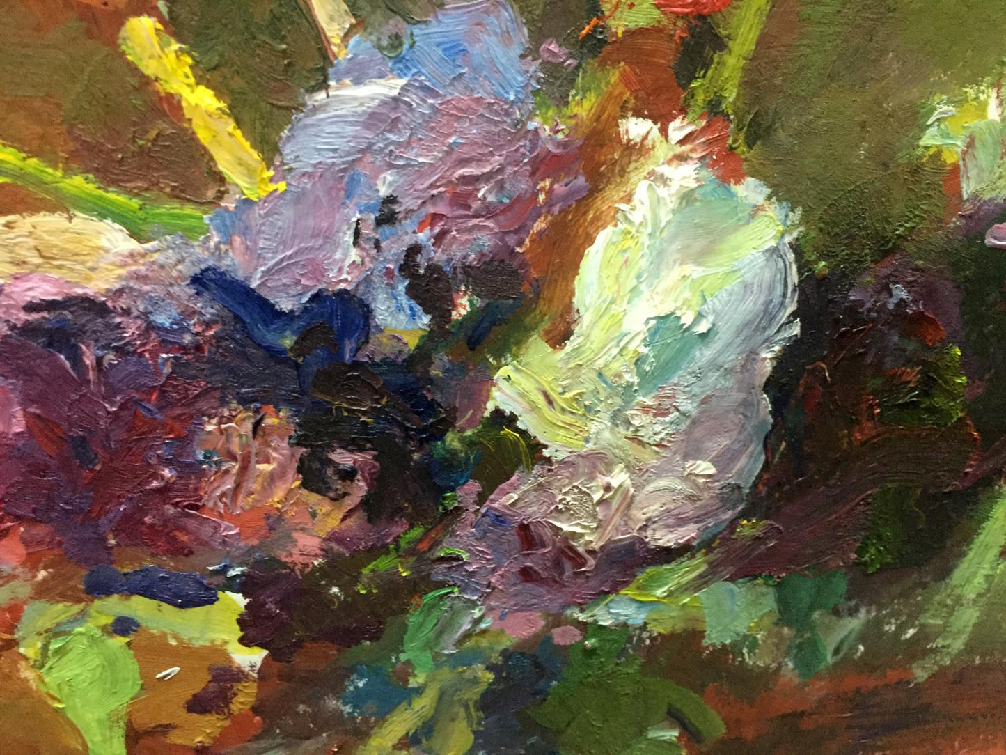 Oil painting Flowers Moses Faybovich Gantman