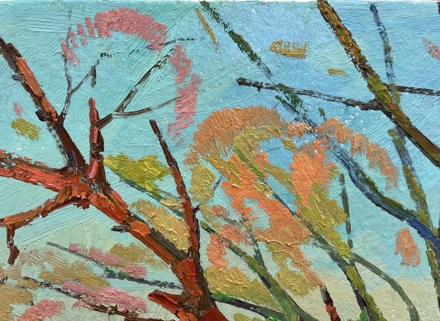 Abstract oil painting