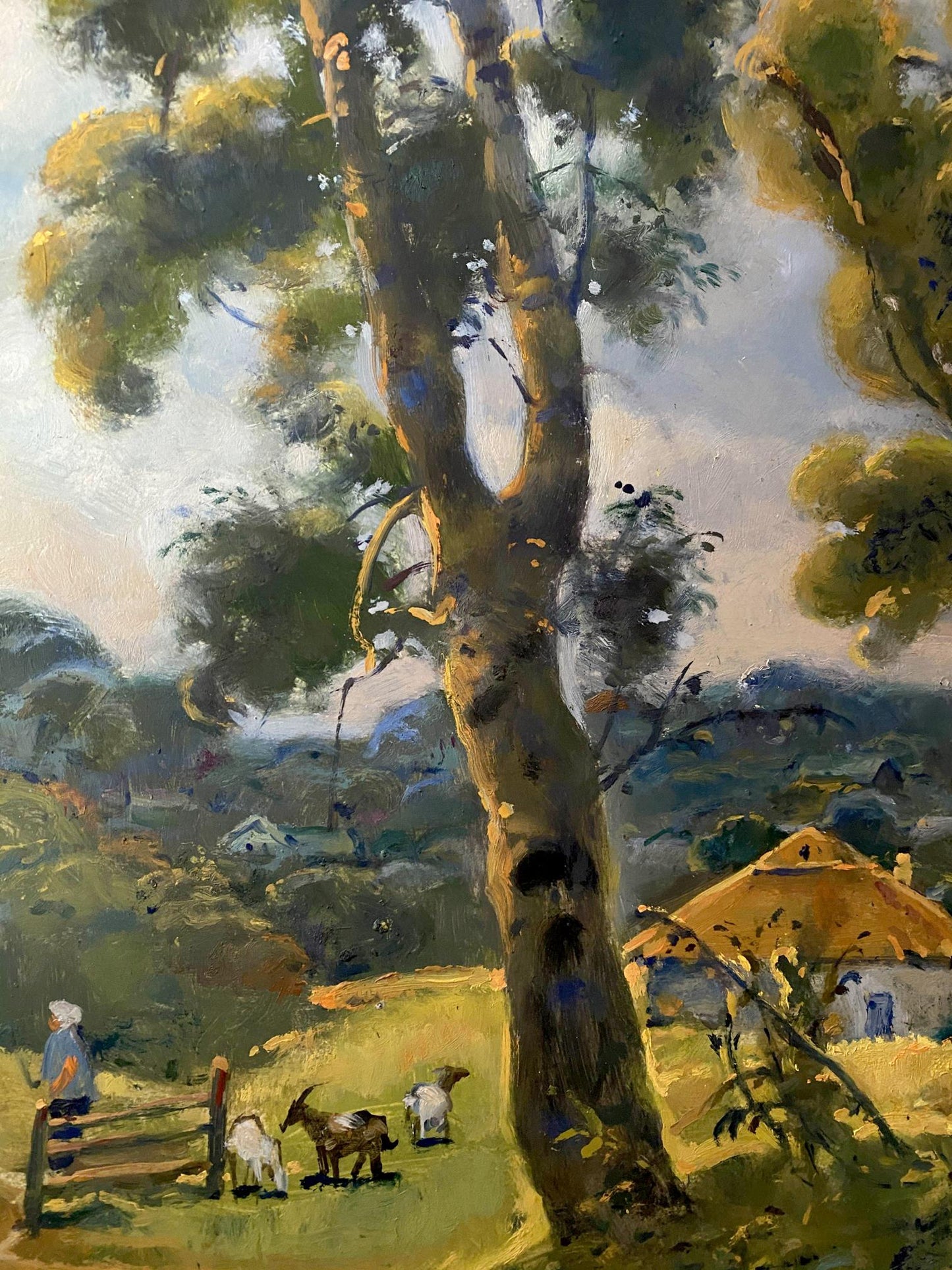 oil forest painting