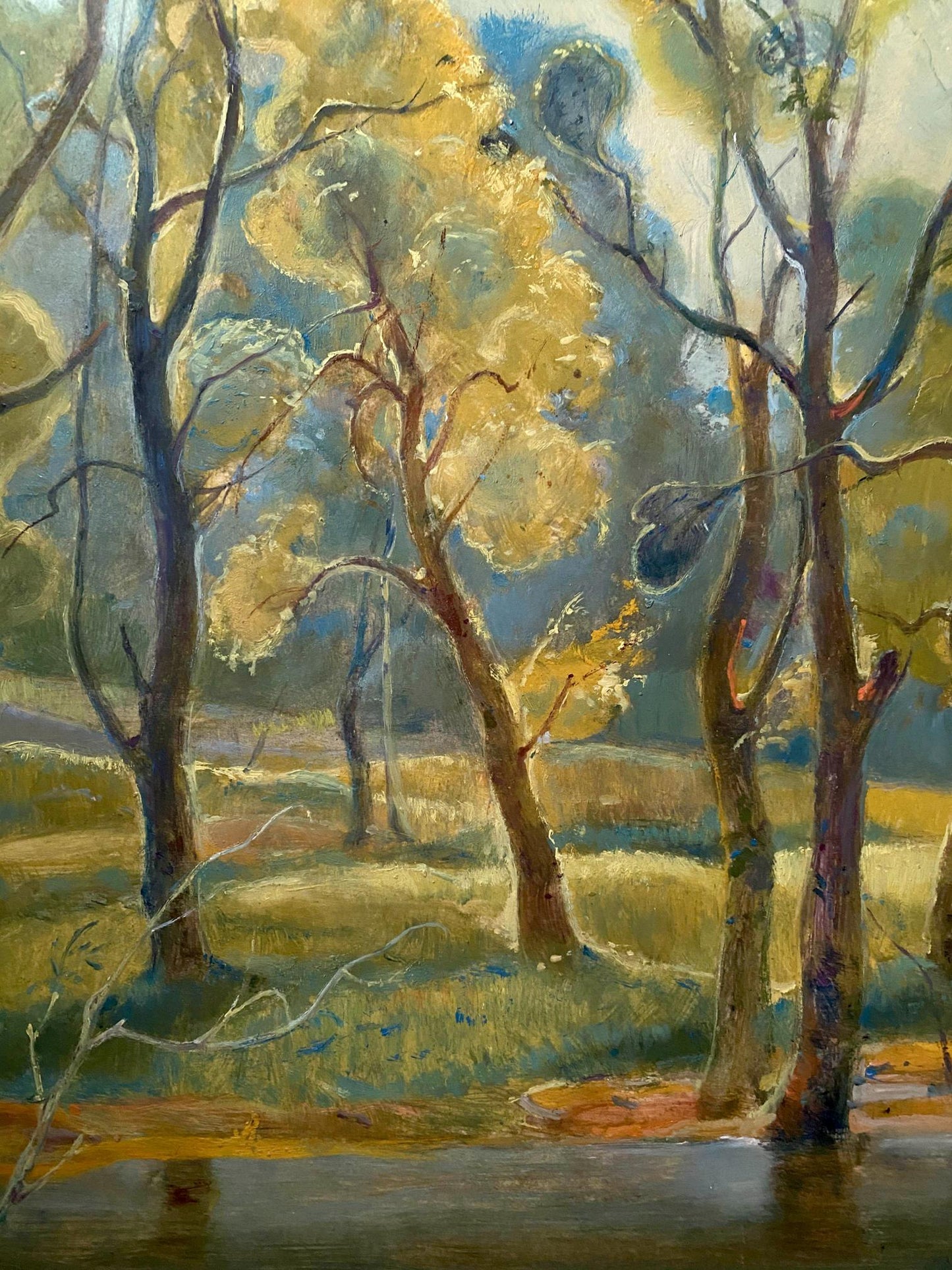 oil forest painting