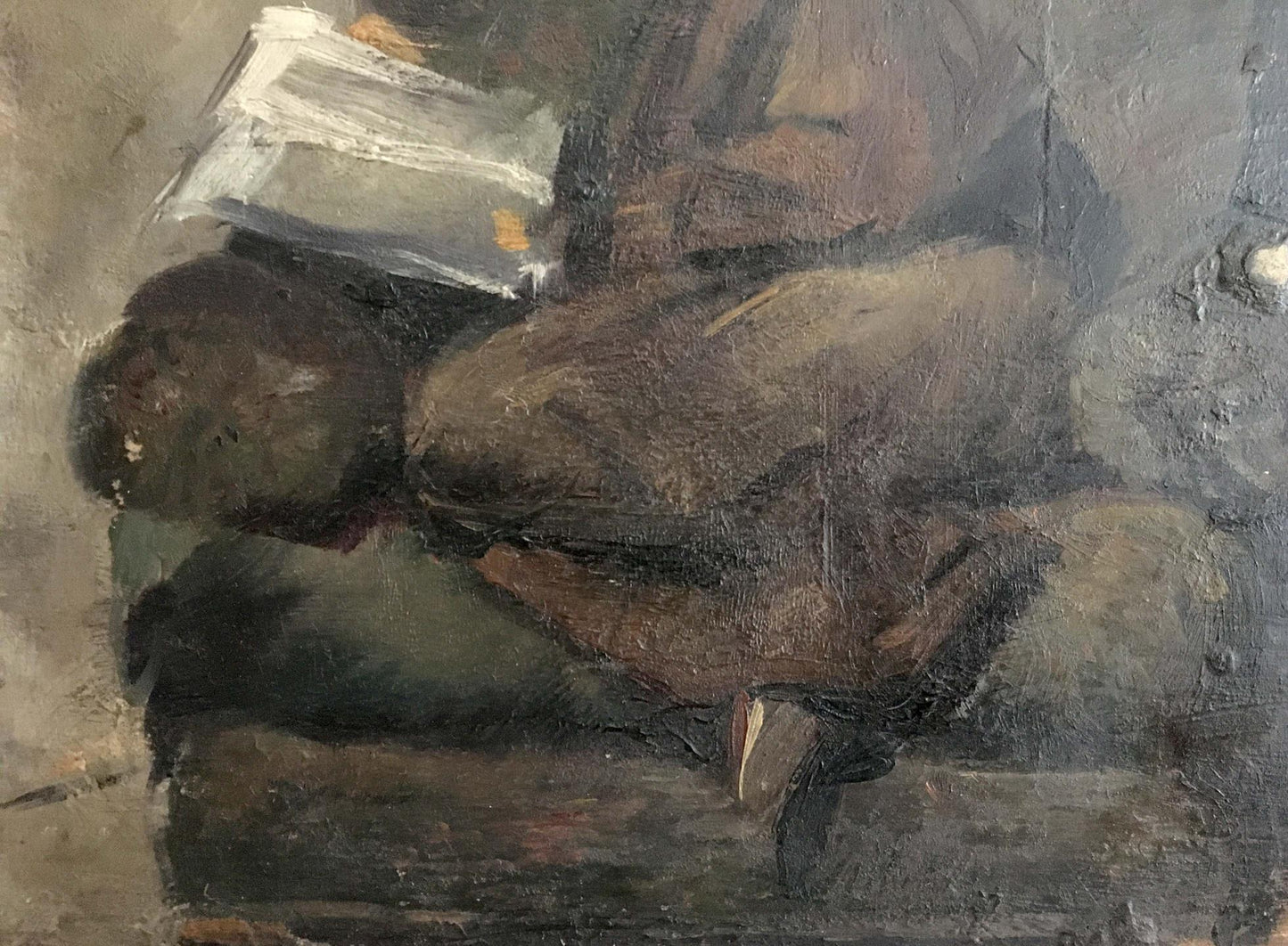 Oil painting Woman reading Ryangina S. V.