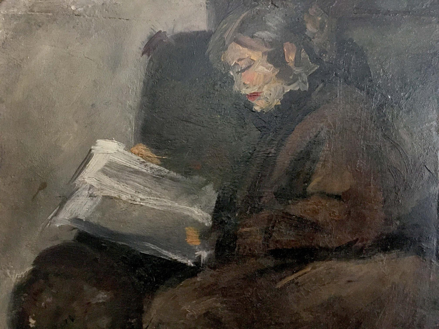 Oil painting Woman reading Ryangina S. V.