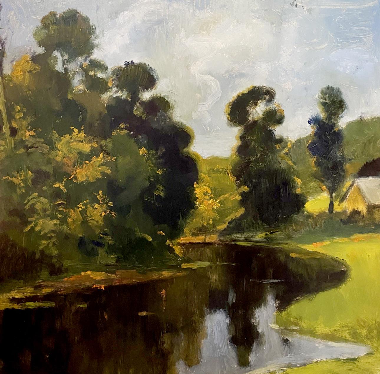 Oil painting Quiet backwater buy