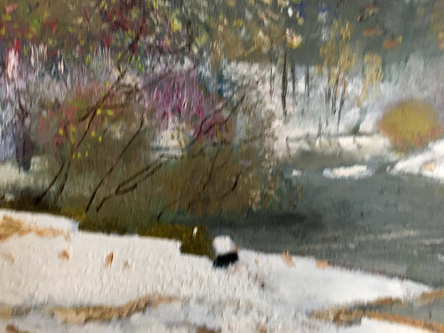 Oil painting Winter landscape Zaretsky Victor Ivanovich