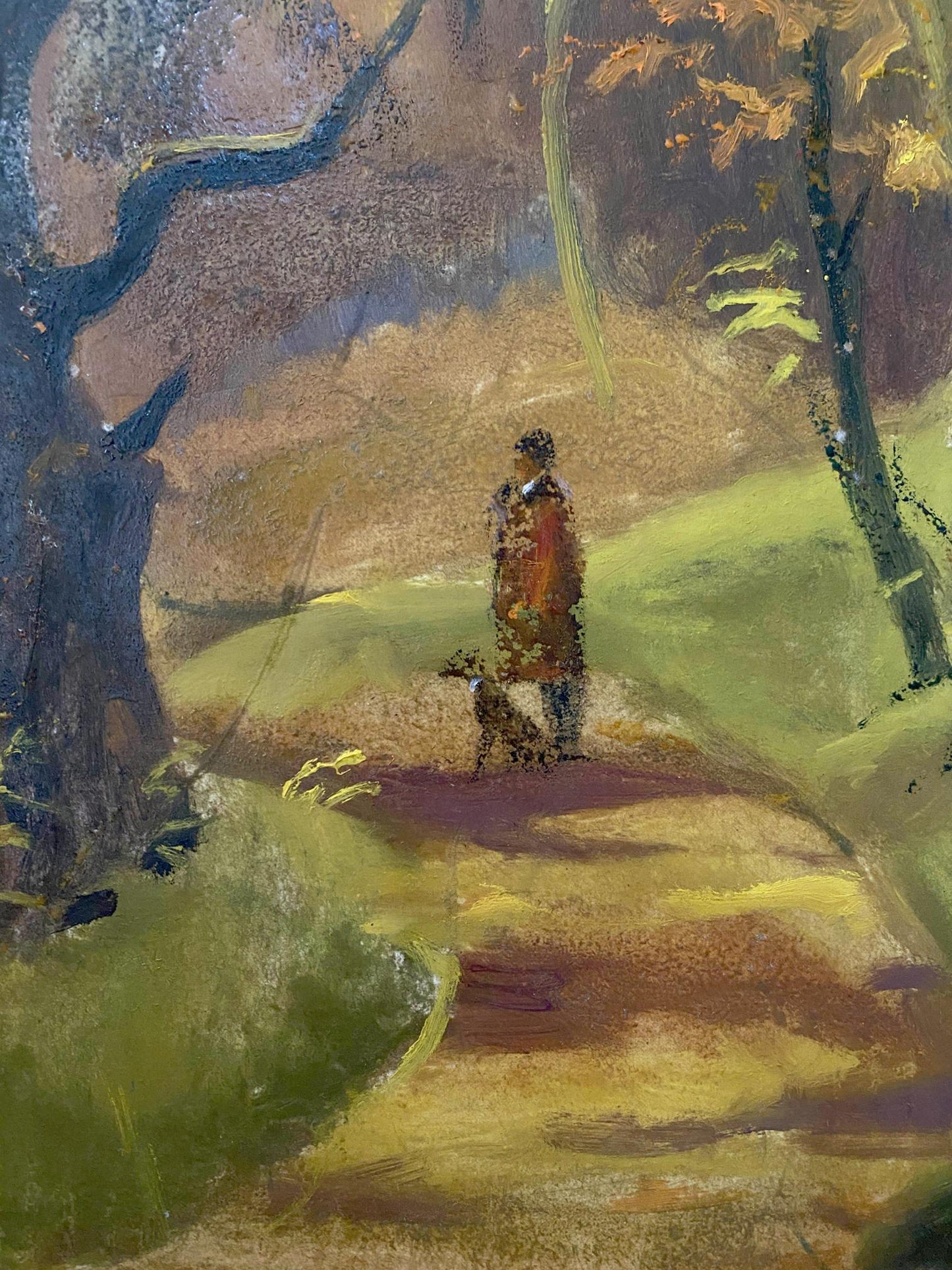 oil forest painting