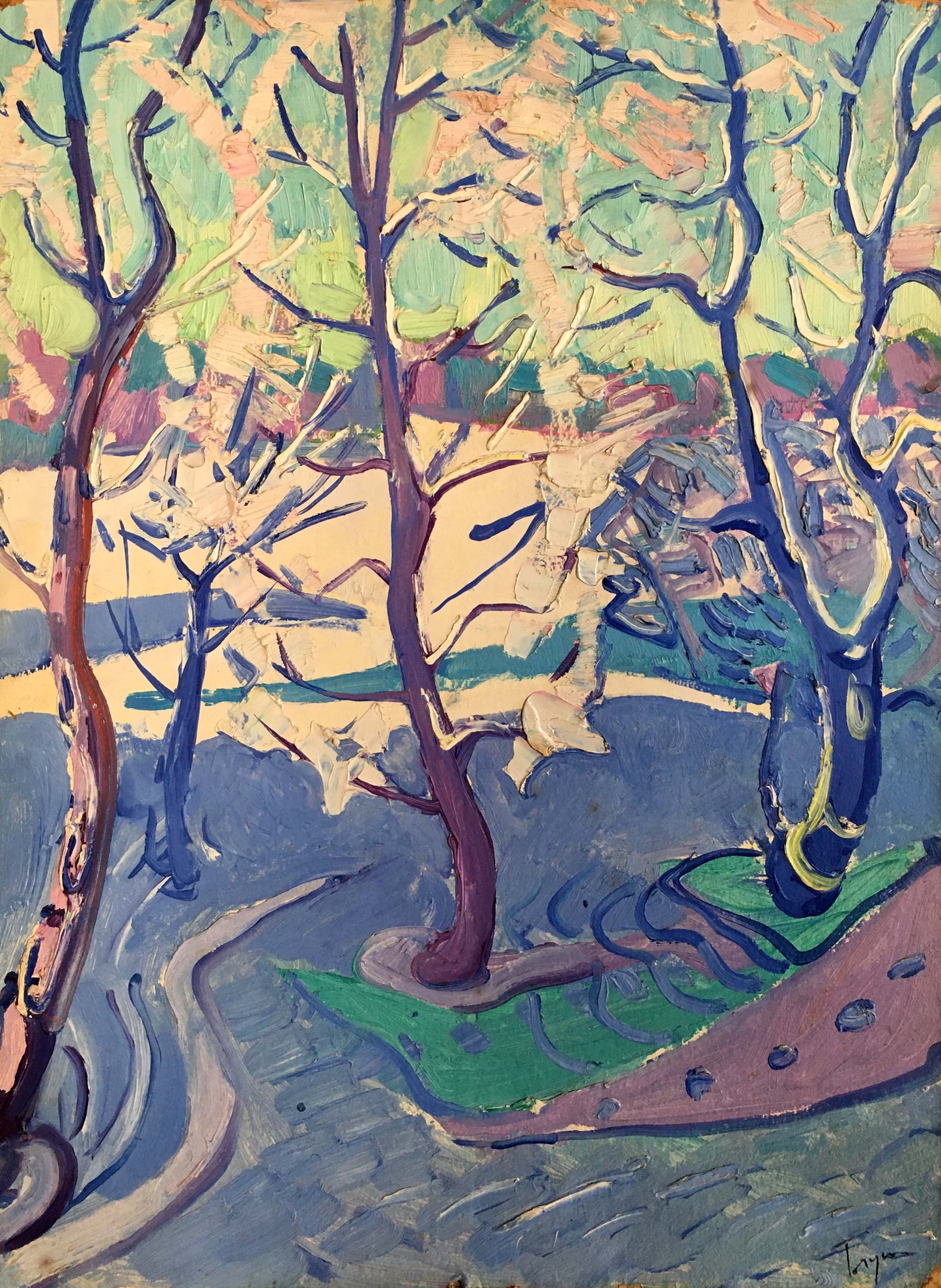 Oil painting Winter sun Glushchenko Nikolay Petrovich