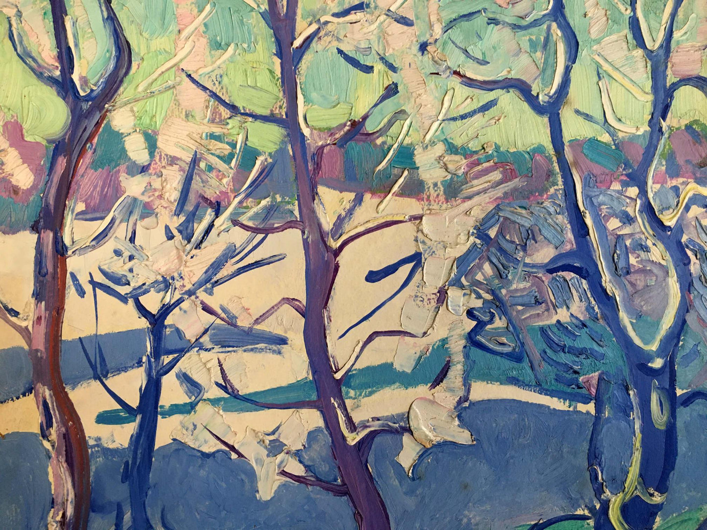 Oil painting Winter sun Glushchenko Nikolay Petrovich