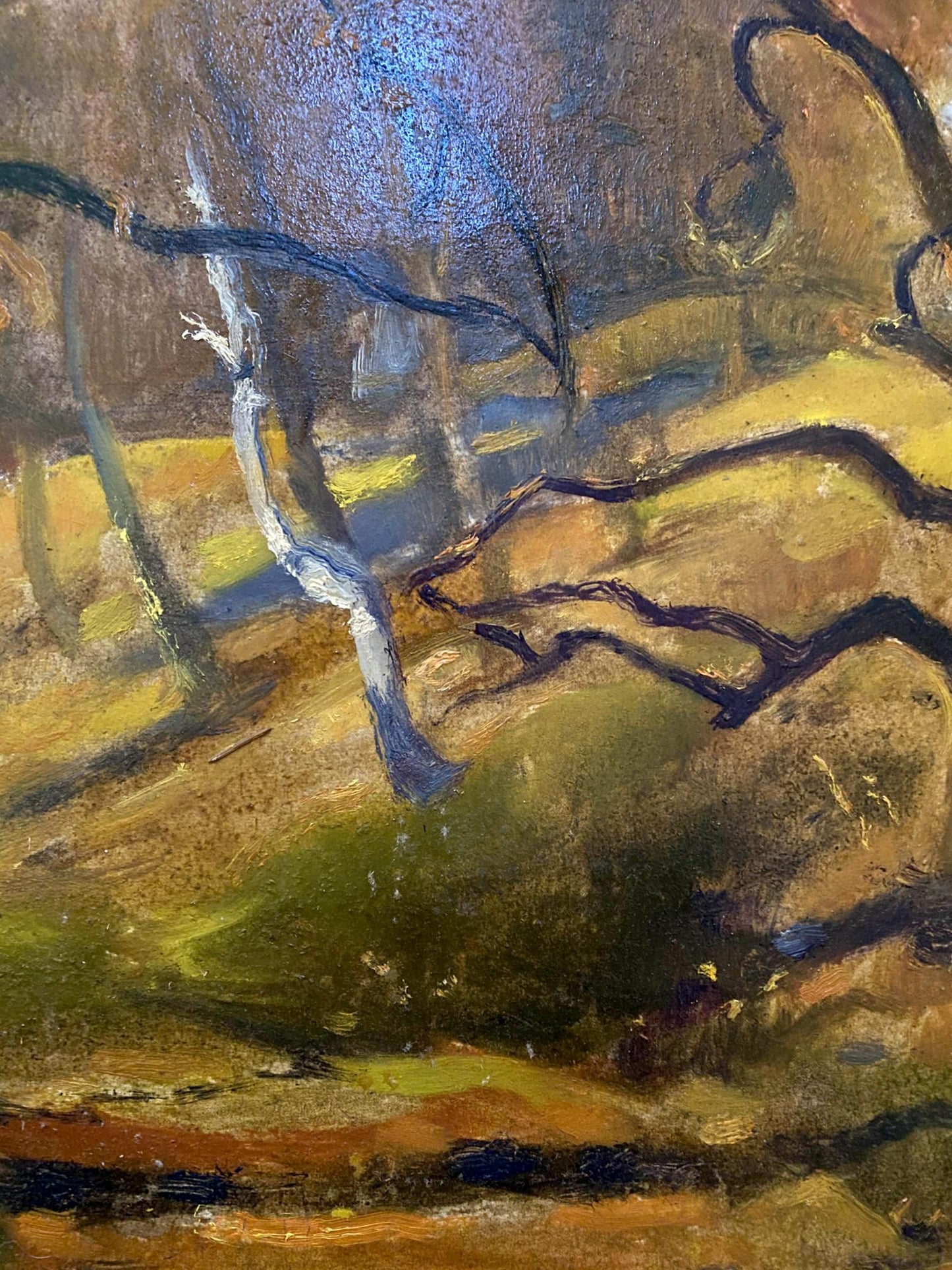 oil forest art