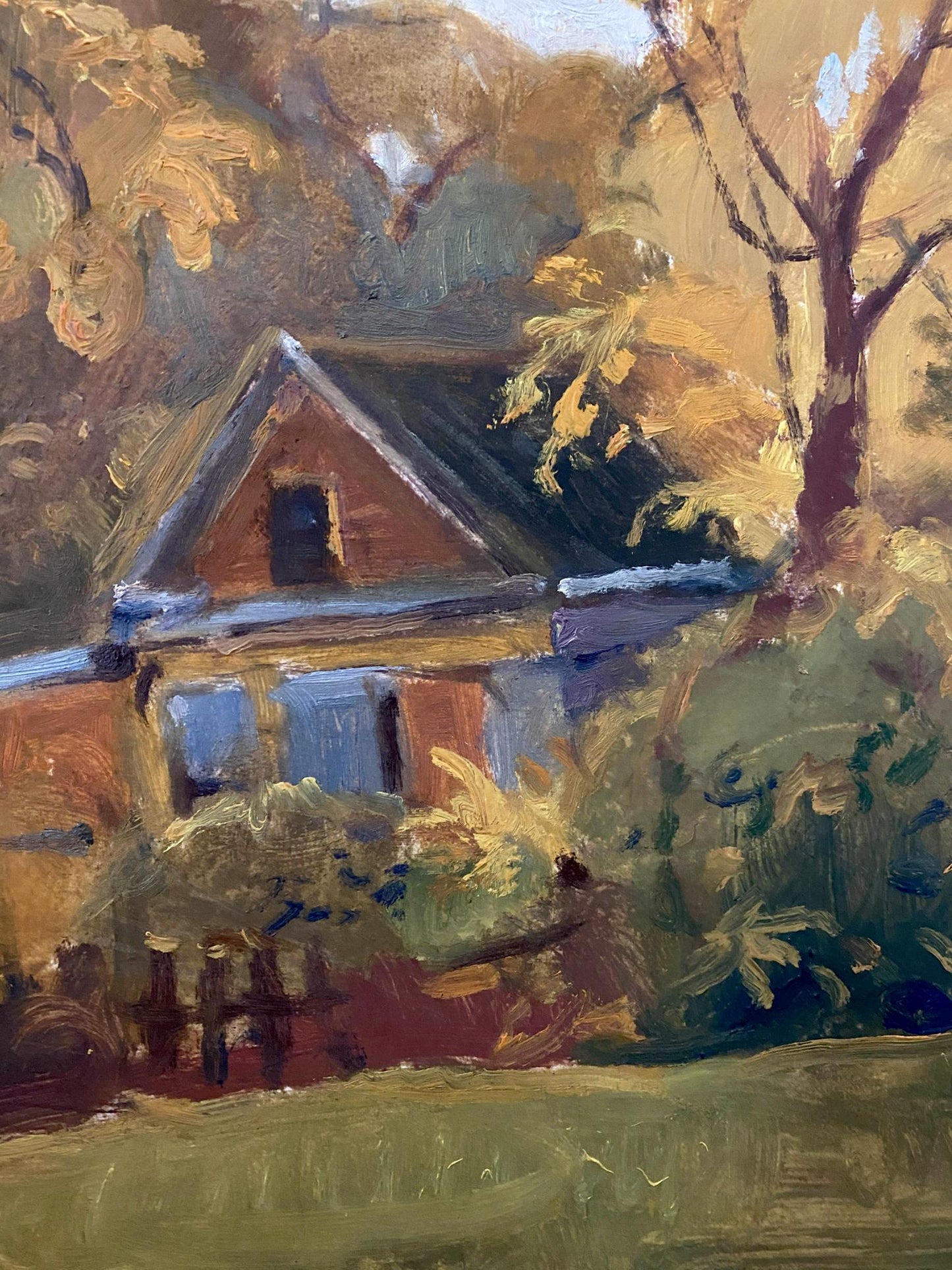 village painting