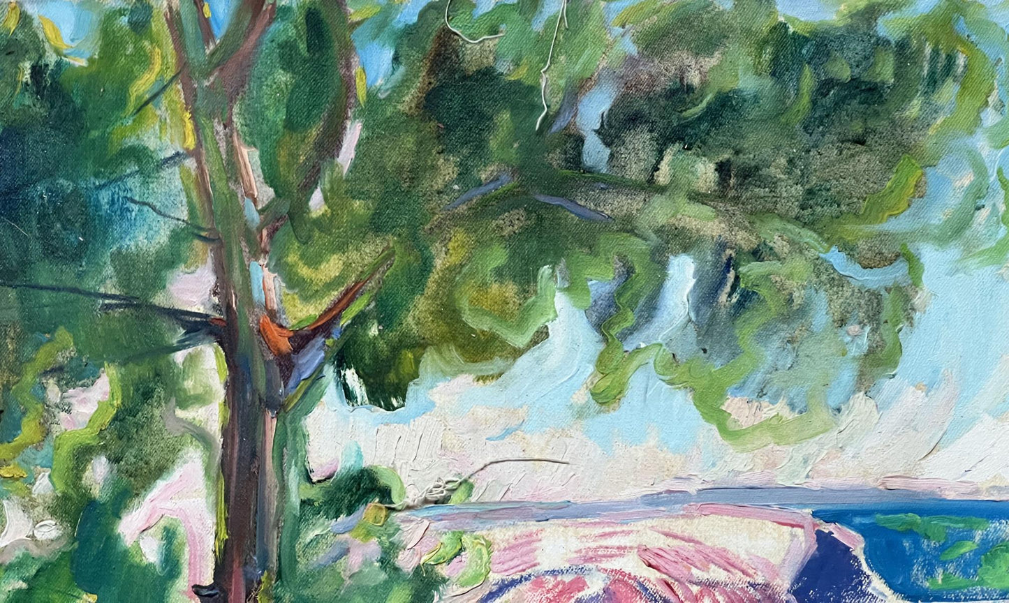 Abstract oil painting