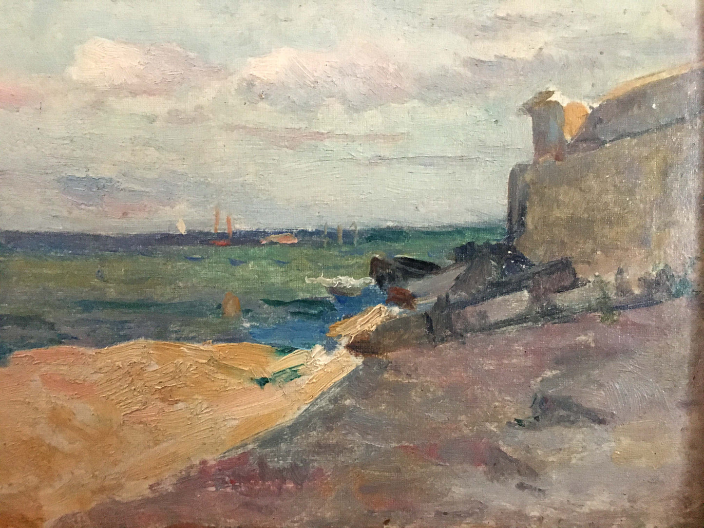 Oil painting Shore landscape Leonid Ovsiyovych Muchnyk