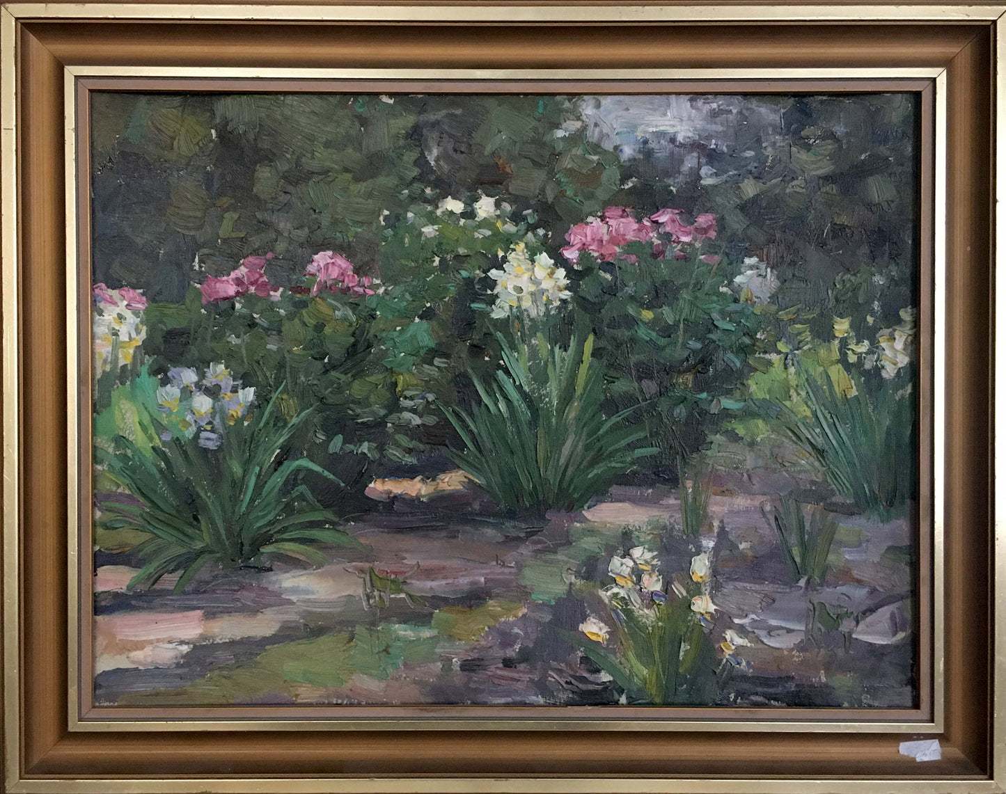 Oil painting Flower garden G. Cherkasskiy