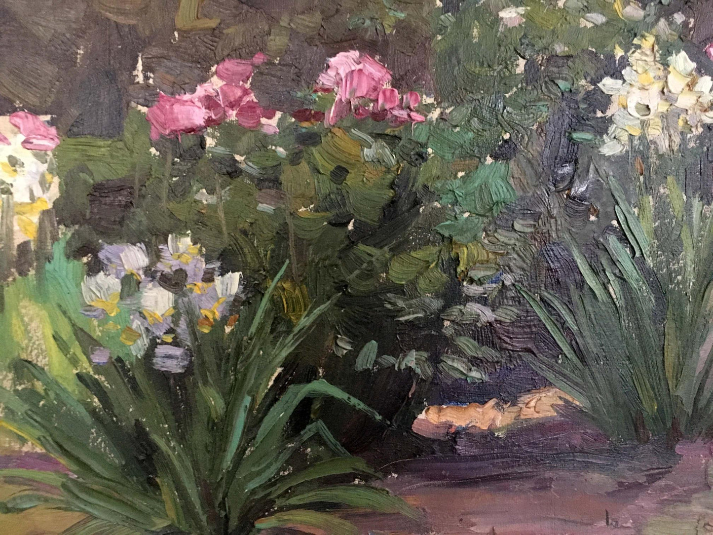 Flower Garden captured in an oil painting by G. Cherkasskiy
