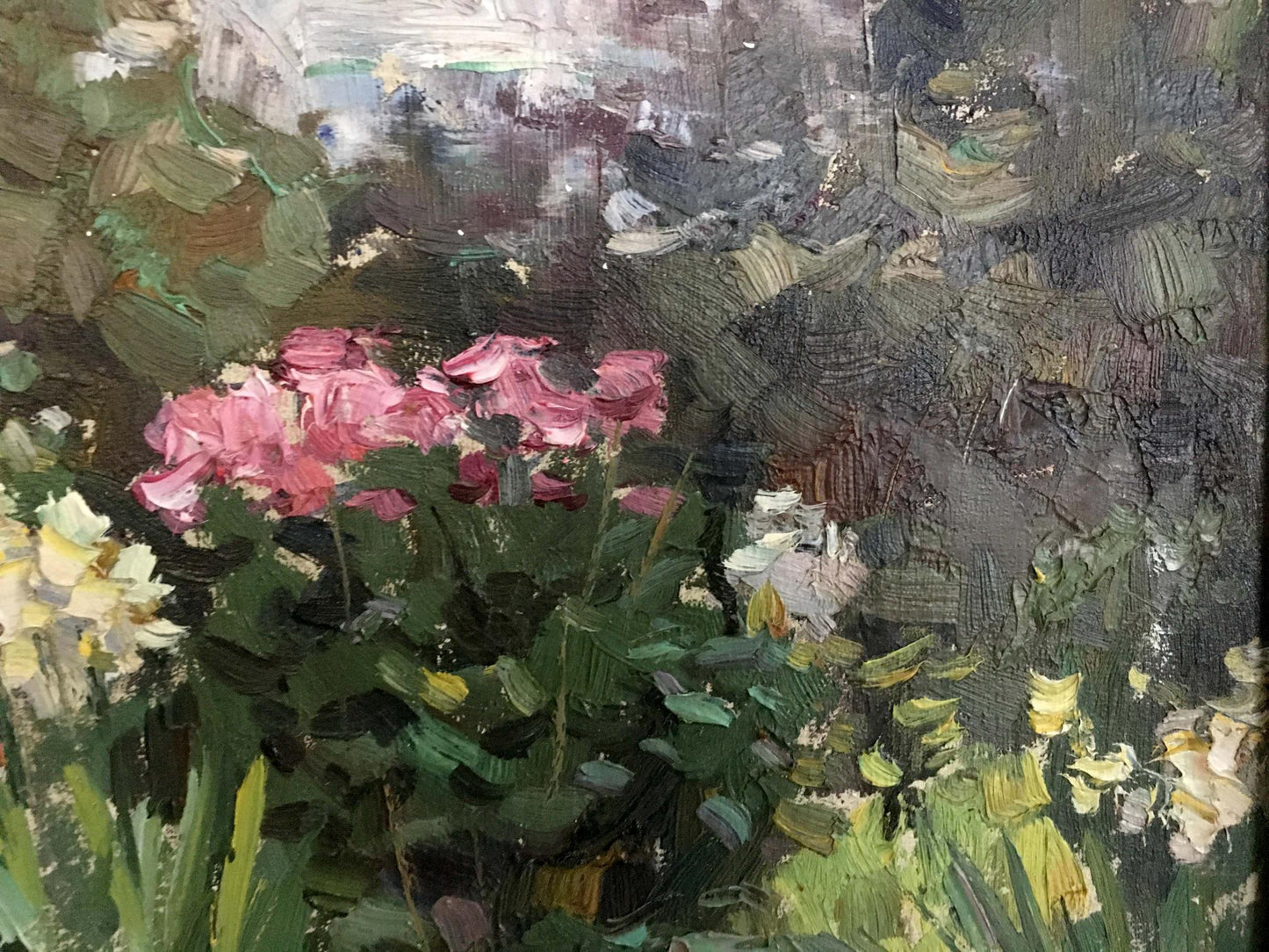 G. Cherkasskiy's oil rendition of a flower garden