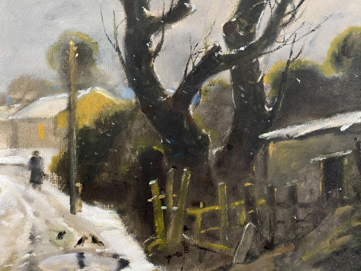 oil village painting
