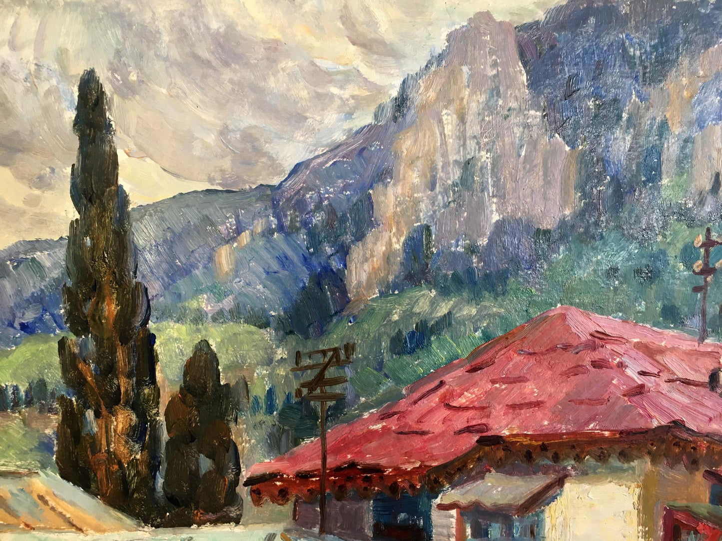 Oil painting Spring in Georgia Dziuban Ivan Feodosievich