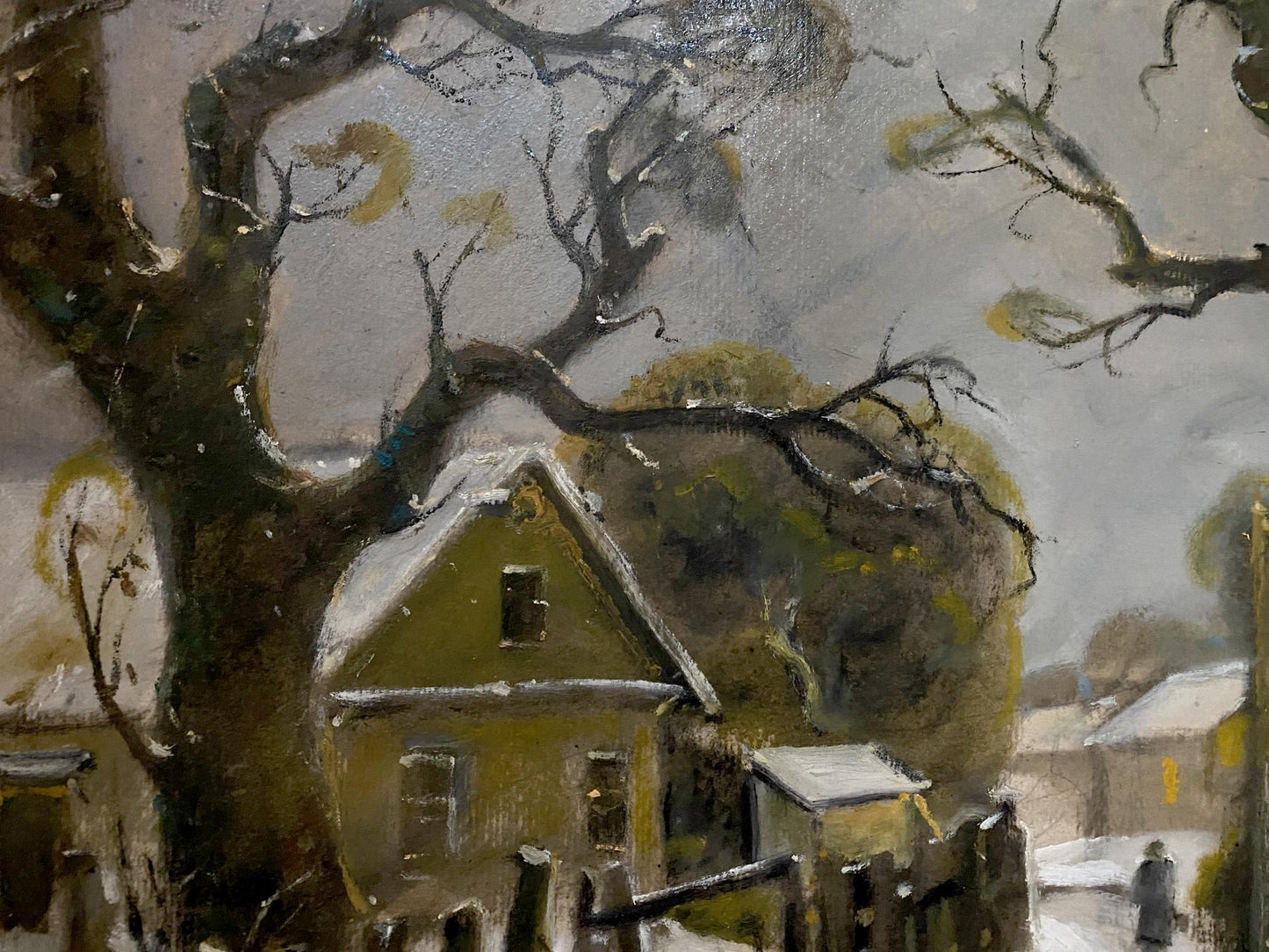 oil winter painting