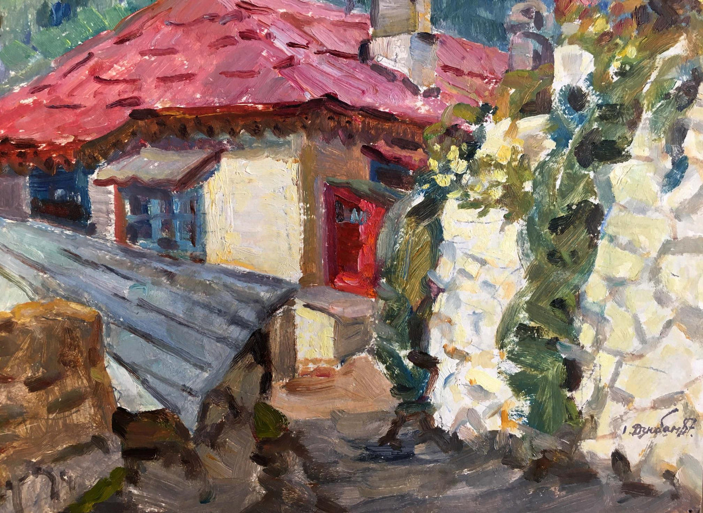 Oil painting Spring in Georgia Dziuban Ivan Feodosievich