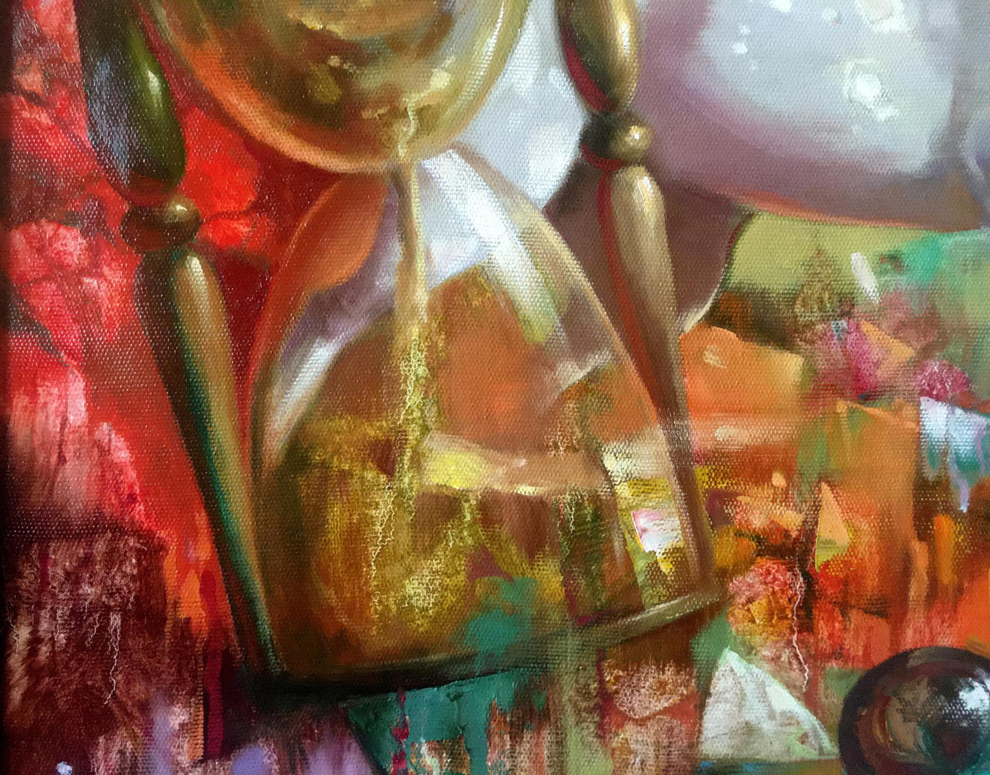 Abstract oil painting Running time Anatoly Borisovich Tarabanov