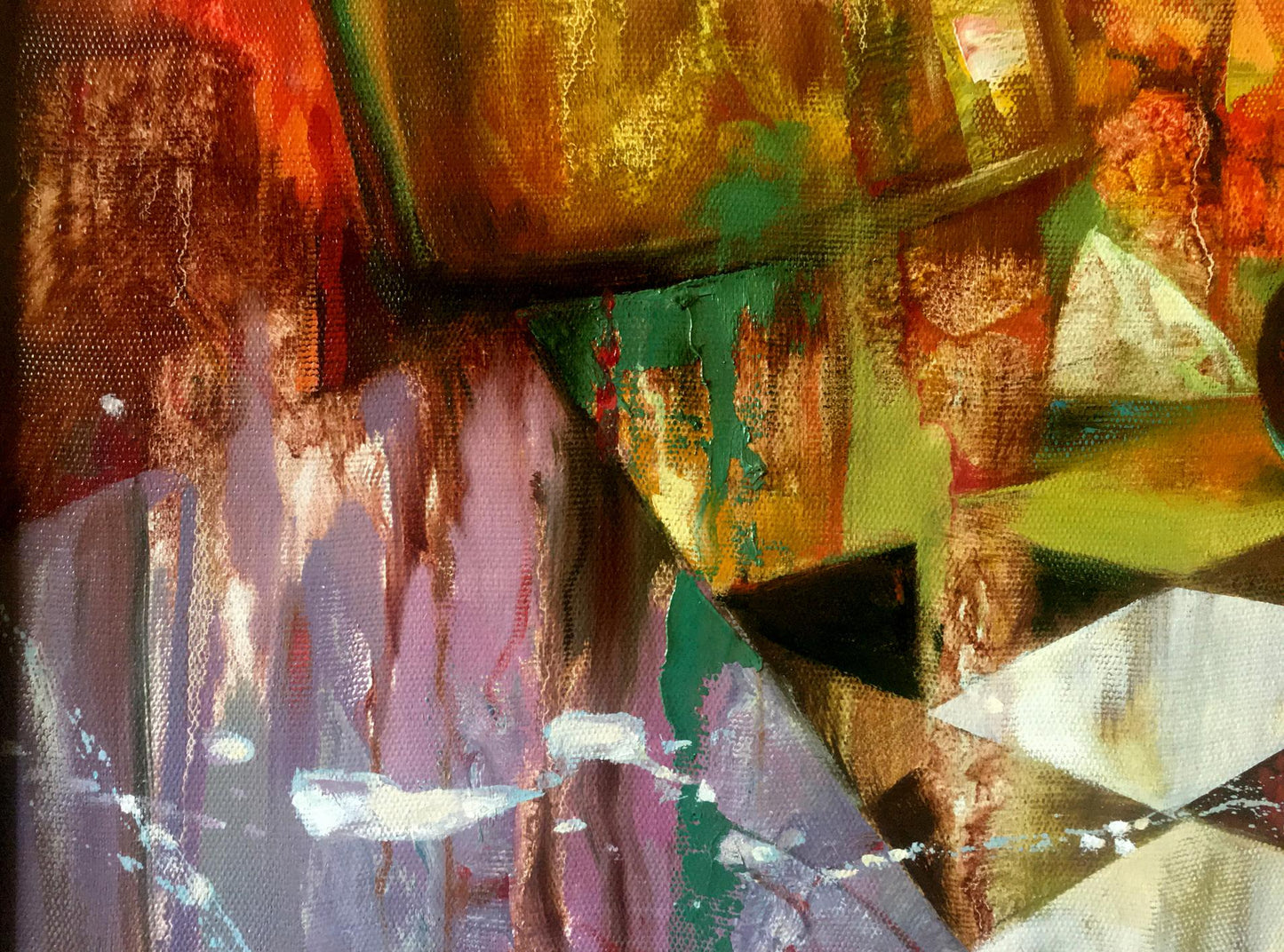 Abstract oil painting Running time Anatoly Borisovich Tarabanov