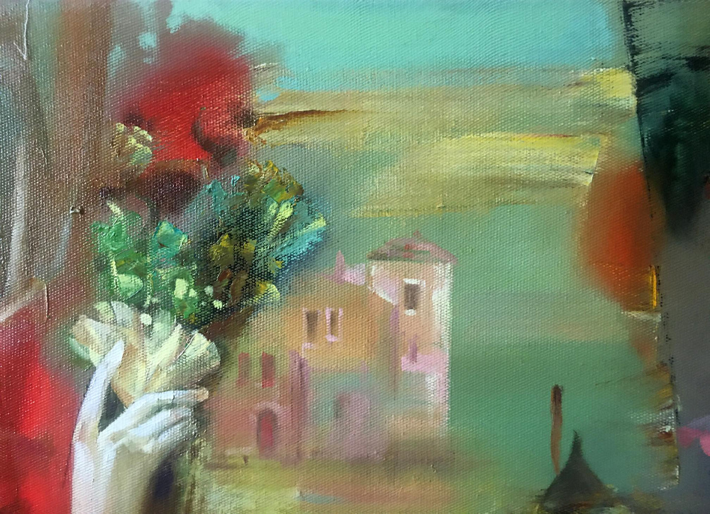 Abstract oil painting Venice Anatoly Tarabanov