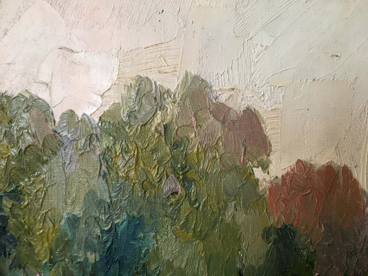 Oil painting River landscape Lednev Dmytro Yakovych